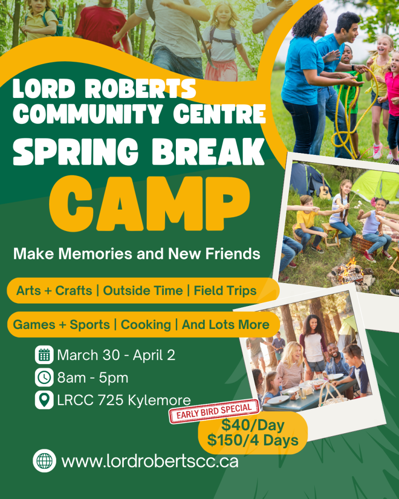 Spring Break Day Camp at Lord Roberts Community Centre